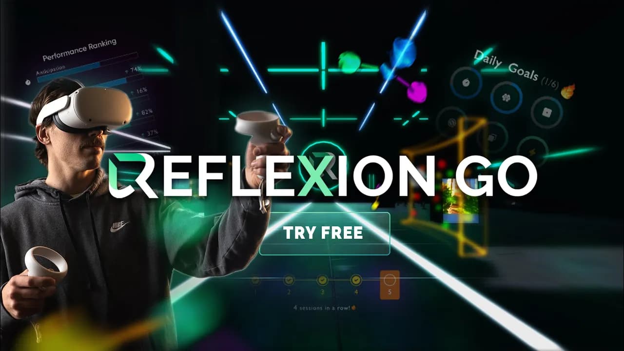 Reflexion GO, pitch recognition software and VR: photo from Reflexion