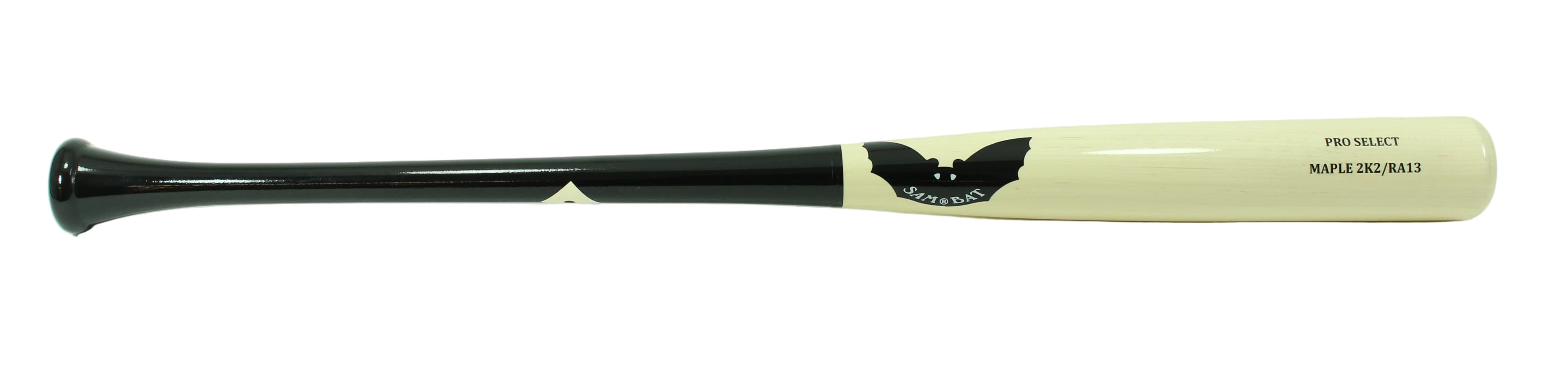 Sam Bat 2K2/RA13 - Stock / Black/Natural (Black) - Pro Select, game wood bats, adult: photo from Sam Bat