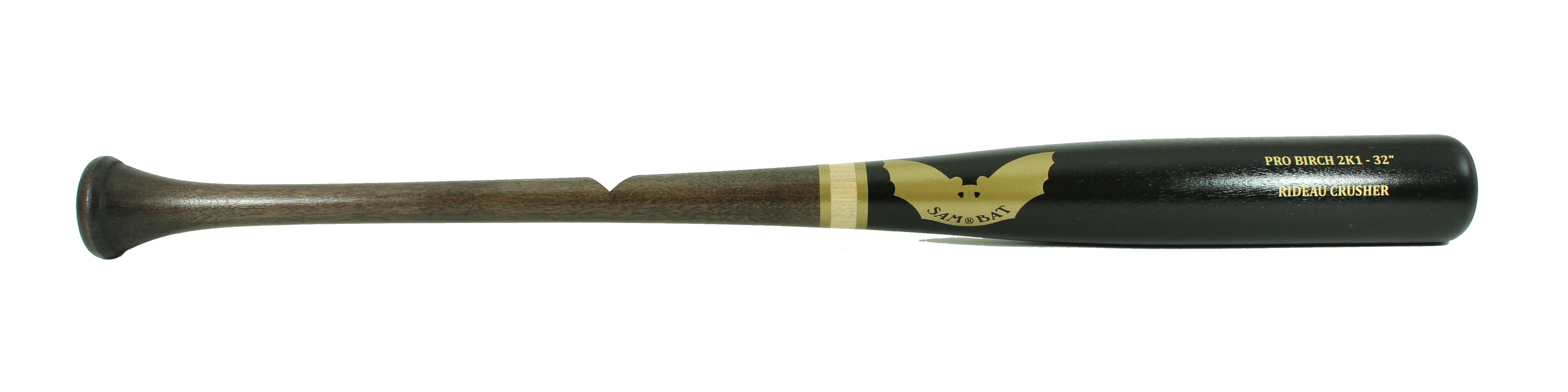 Sam Bat Birch 2K1-Stock / Mahogany/Black (Gold), game wood bats, adult: photo from Sam Bat