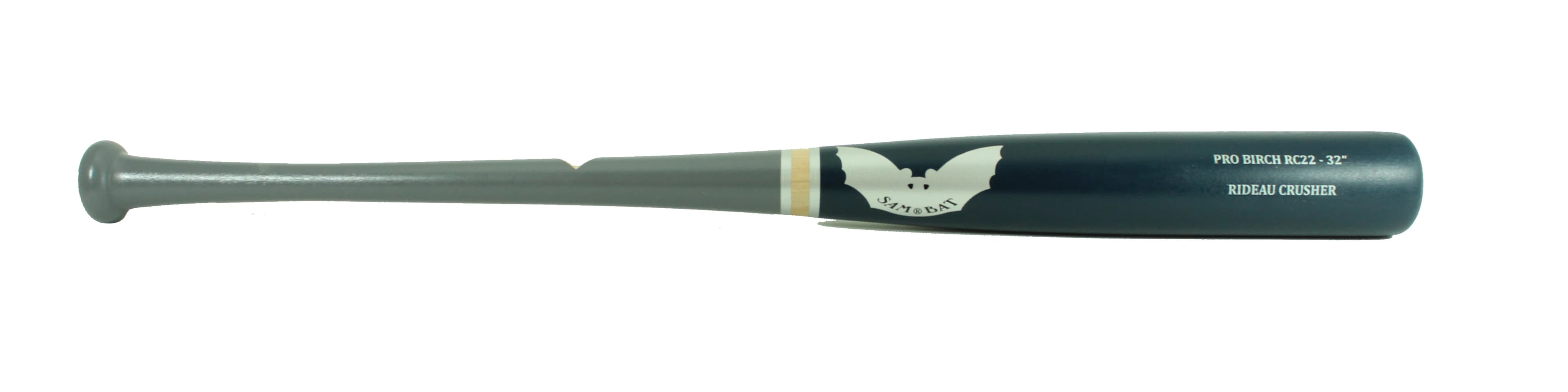 Sam Bat Birch RC22 - Stock / Grey/Navy (Silver), game wood bats, adult: photo from Sam Bat