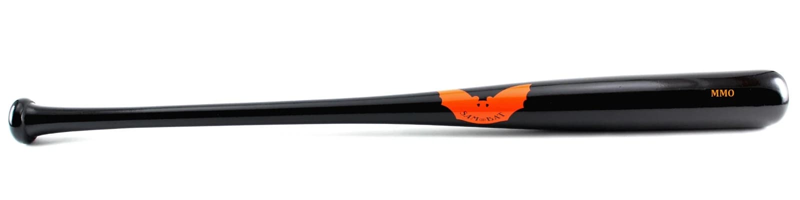 Sam Bat FC MMO-Stock / All Black (Orange), game wood bats, adult: photo from Sam Bat