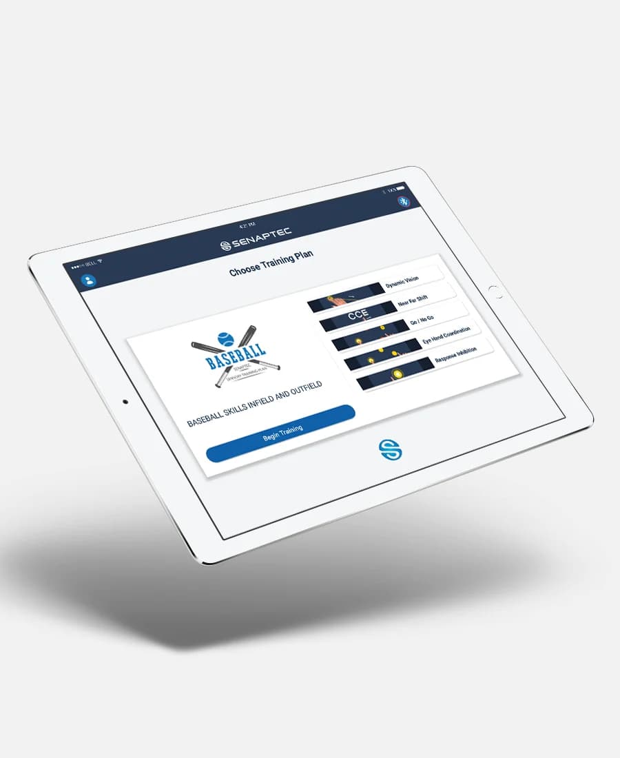 Senaptec App, vision training software: photo from Senaptec