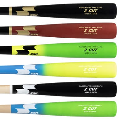 SSK Baseball SSK Z Cut Maple Wood Baseball Bat, game wood bats, adult: photo from SSK Baseball