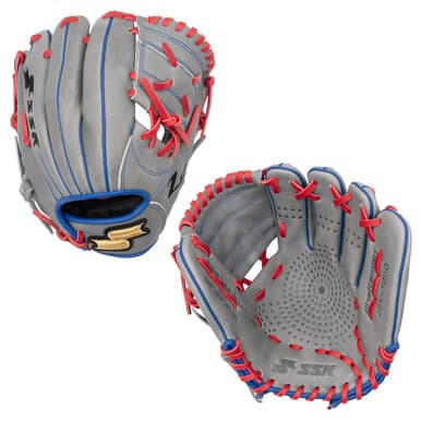 SSK Baseball SSK Z5 Craftsman 10.5" Youth Baseball Glove Z5Y-1050GRYRYLRED2, youth gloves: photo from SSK Baseball