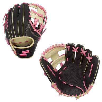 SSK Baseball SSK Z5 Craftsman 11.5" Infield Baseball Glove Z5-1150BLKCMLPNK1, infield gloves: photo from SSK Baseball