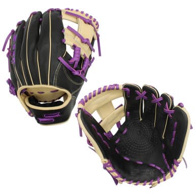 SSK Baseball SSK Z5 Craftsman 11.5" Infield Baseball Glove Z5-1150BLKCMLPUR1, infield gloves: photo from SSK Baseball