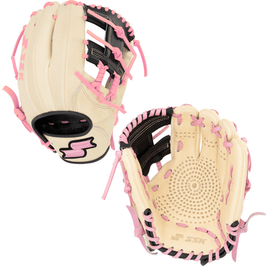 SSK Baseball SSK Z5 Craftsman 11.5” Infield Baseball Glove Z5-1150CMLBLKPNK1, infield gloves: photo from SSK Baseball