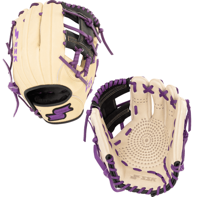 SSK Baseball SSK Z5 Craftsman 11.5” Infield Baseball Glove Z5-1150CMLBLKPUR1, infield gloves: photo from SSK Baseball
