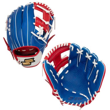 SSK Baseball SSK Z5 Craftsman 11.5" Infield Baseball Glove Z5-1150RYLWHTRED1, infield gloves: photo from SSK Baseball