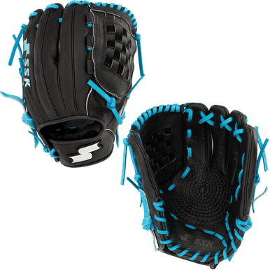 SSK Baseball SSK Z5 Craftsman 11.75” Infield/Pitcher’s Baseball Glove Z5-1175BLKEBL10, utility gloves: photo from SSK Baseball