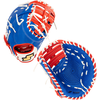SSK Baseball SSK Z5 Craftsman 12.5” Baseball First Base Mitt Z5-1250RYLWHTRED9, first base mitts: photo from SSK Baseball