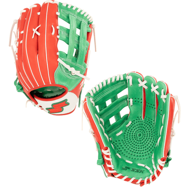 SSK Baseball SSK Z5 Craftsman 12.5” Outfield Baseball Glove Z5-1250REDKGNWHT3, outfield gloves: photo from SSK Baseball