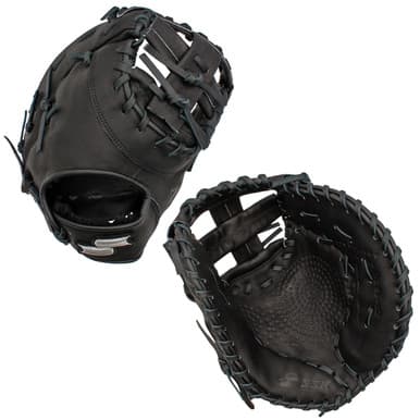 SSK Baseball SSK Z5 Craftsman 12" Baseball First Base Mitt Z5-1200BLKSLV9, first base mitts: photo from SSK Baseball