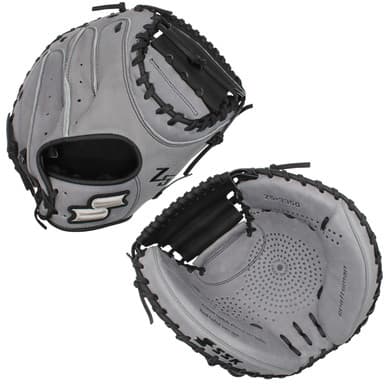 SSK Baseball SSK Z5 Craftsman 33.5" Baseball Catcher's Mitt Z5-3350GRYBLK6, catcher's mitts: photo from SSK Baseball