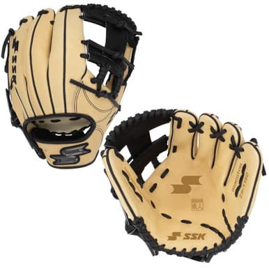 SSK Baseball SSK Z9 Maestro 11.5" Infield Baseball Glove Z9-1150CMLBLK1, infield gloves: photo from SSK Baseball