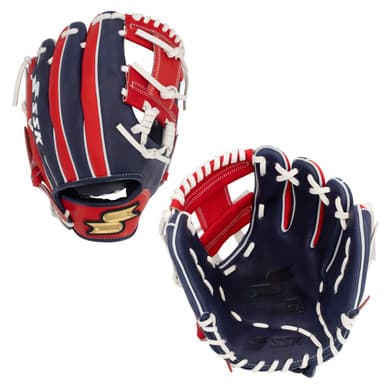 SSK Baseball SSK Z9 Maestro 11.5" Infield Baseball Glove Z9-1150NVYREDWHT1, infield gloves: photo from SSK Baseball