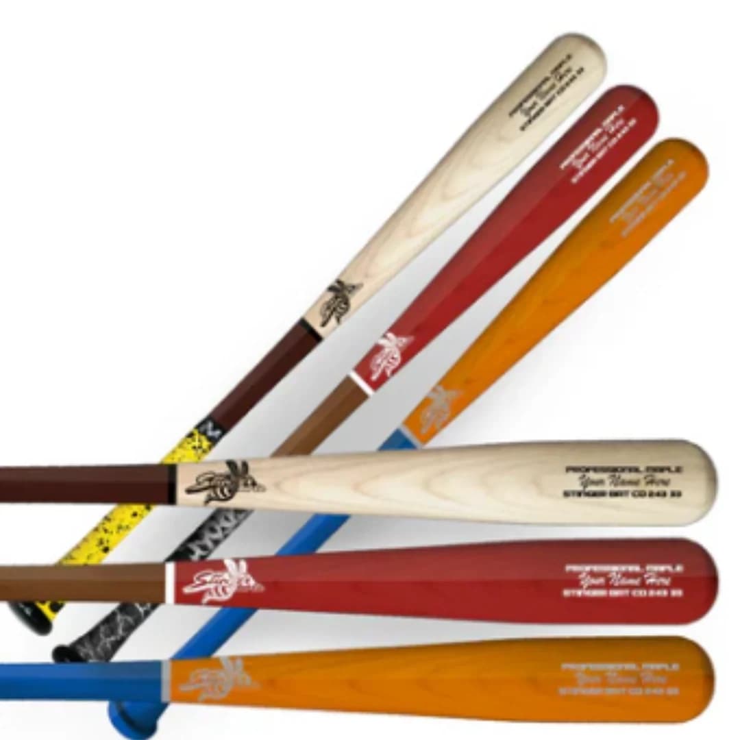 Stinger Sports Custom Stinger Pro Wood Bat, 3-pack, custom-order wood bats: photo from Stinger Sports