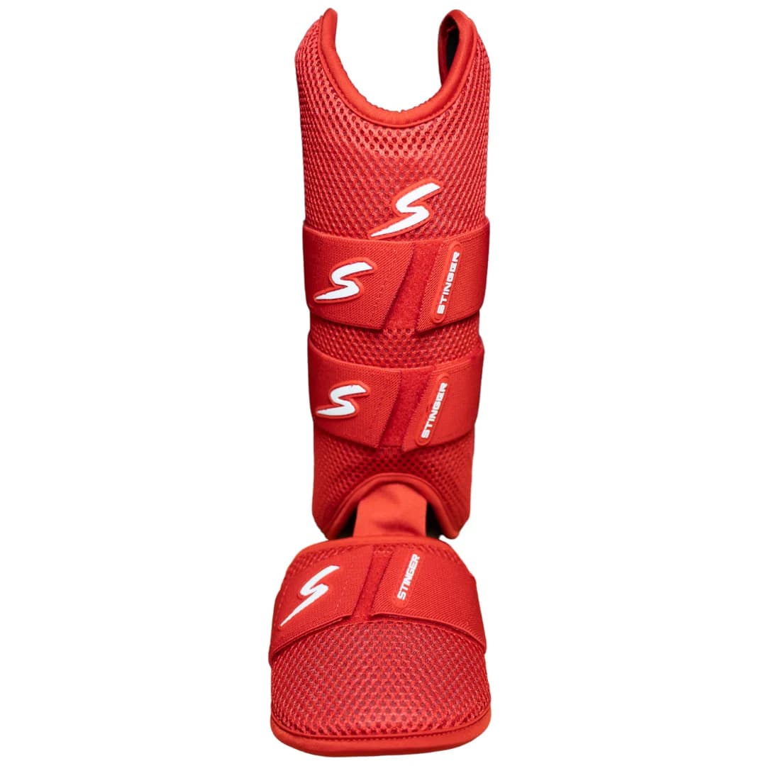 Stinger Sports Stinger Select Leg Guard - Red, protective gear: photo from Stinger Sports