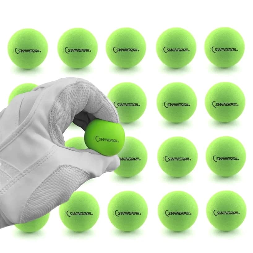SwingRail Foam Mini-Training Balls (20-Pack), hitting training balls: photo from SwingRail