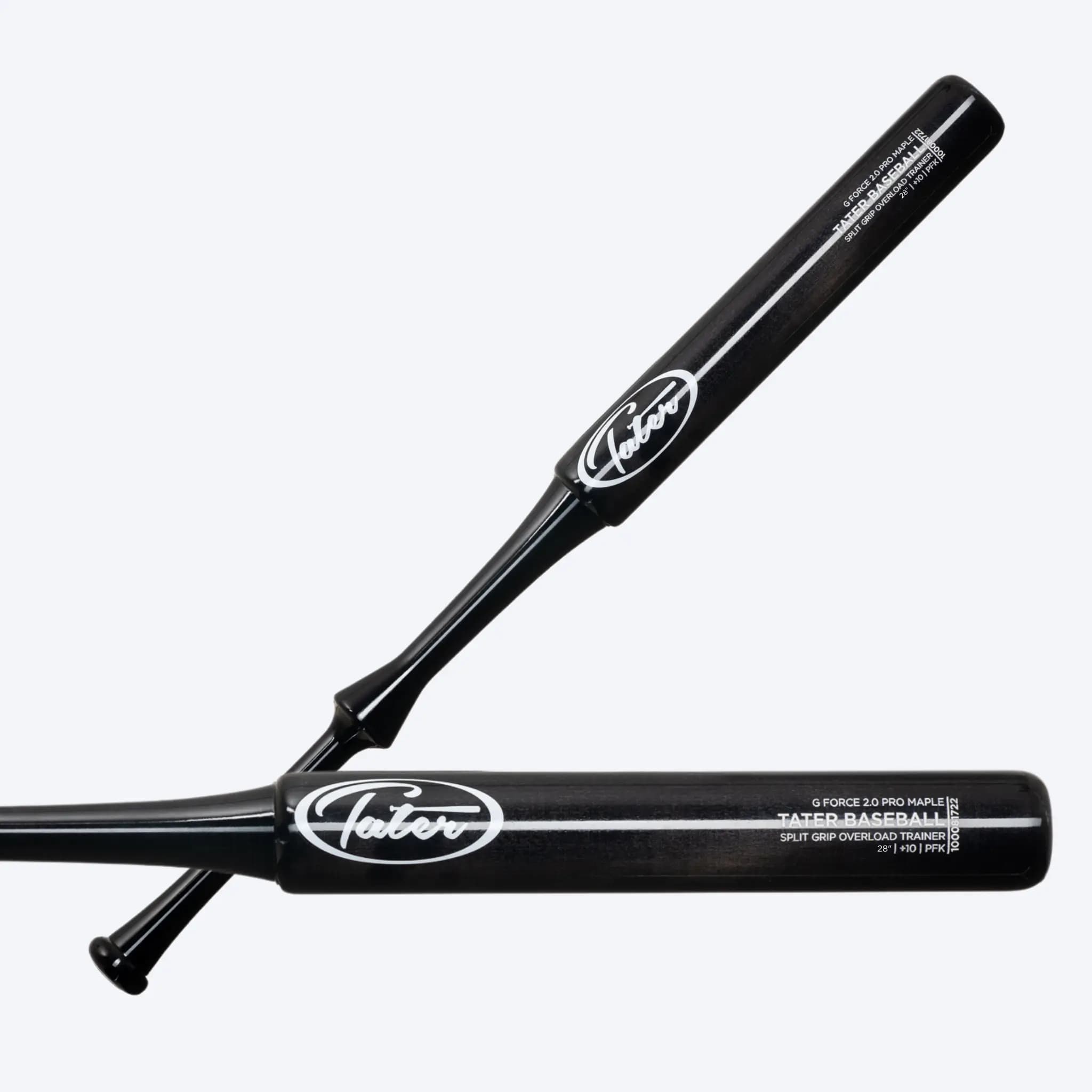 Tater Baseball Mini G Force 2.0 Split Grip® Bat | 28" Short Bat, heavy and overload bats: photo from Tater Baseball