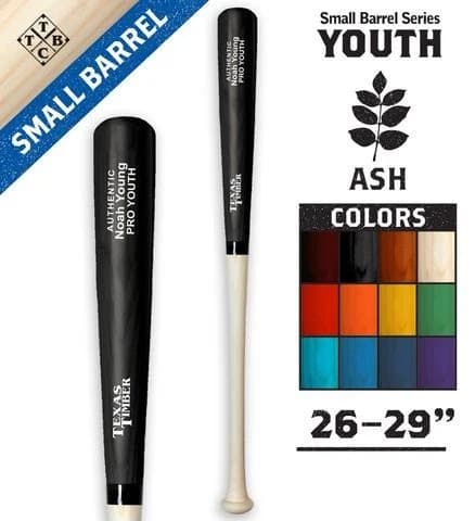 Texas Timber Youth Ash - Small Barrel, game wood bats, youth: photo from Texas Timber