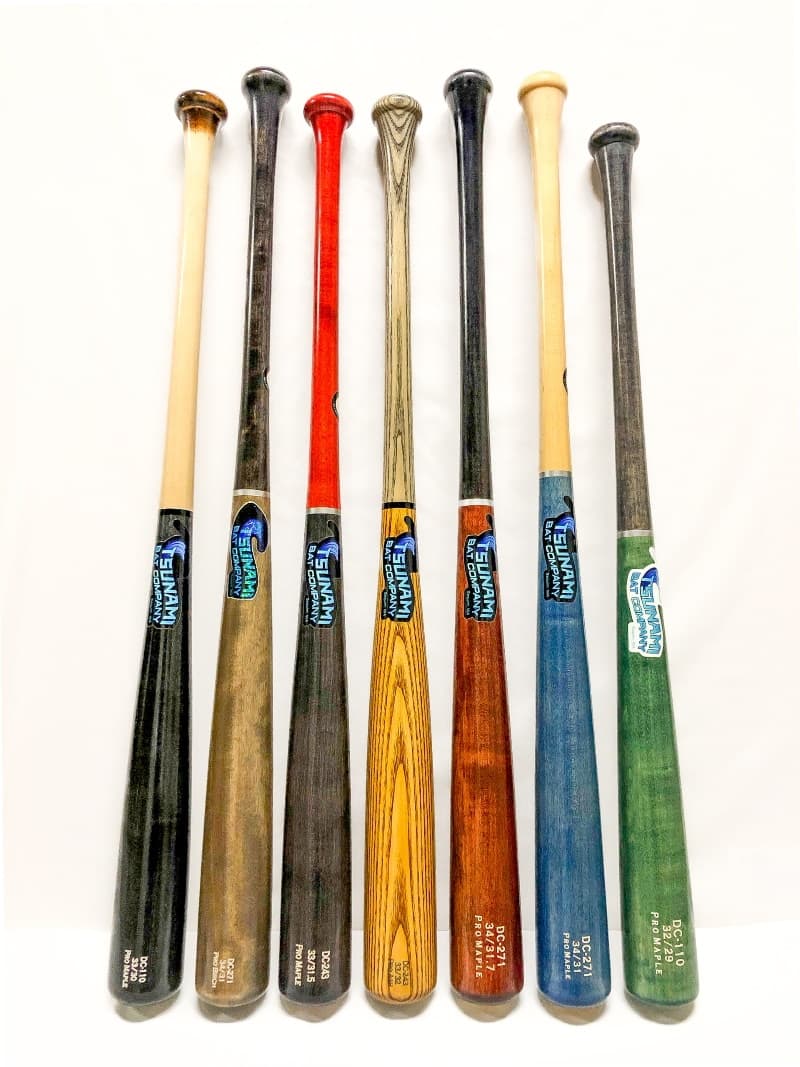 Tsunami Bat Company Adult Bats, game wood bats, adult: photo from Tsunami Bat Company
