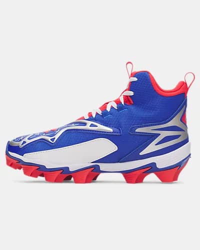 Under Armour UA Harper 11 RM Jr. USA Boys' Baseball Cleats, youth cleats: photo from Under Armour