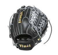 Vinci Pro 11.5 inch Baseball Glove-JC3333-22 with Black Mesh Back, Grey Lace and Grey Welting, utility gloves: photo from Vinci Pro