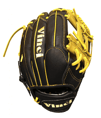 Vinci Pro Exclusive Limited Series JV26 Black and Yellow 11.75 Inch Fielders Glove, infield gloves: photo from Vinci Pro