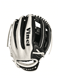 Vinci Pro LHT- Only 12.75 Inch Fielders Glove-Limited Series RV1961-L Black/White, outfield gloves: photo from Vinci Pro