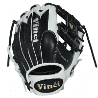Vinci Pro Mesh Series JV26-M White with Black Mesh 11.75 Inch Fielders Glove, infield gloves: photo from Vinci Pro
