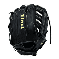Vinci Pro Mesh Series RCV-VM Black with Black Mesh 12.5 Inch Fielders Glove, utility gloves: photo from Vinci Pro