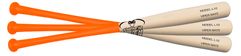 Viper Bats Small Barrel 3 Pack Wood Bats, game wood bats, youth: photo from Viper Bats