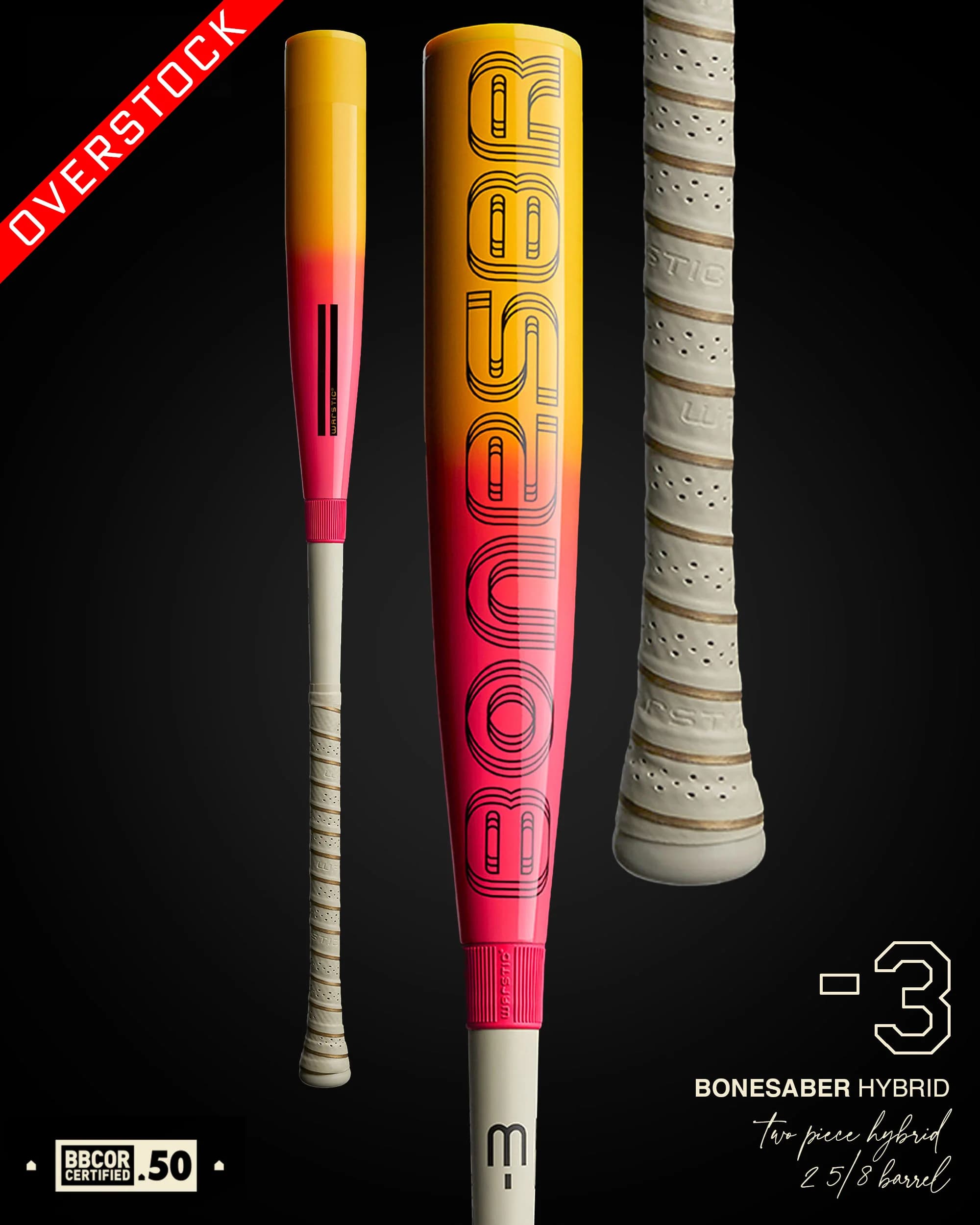 Warstic 2024 Bonesaber Hybrid Tropic Thunder Edition BBCOR Metal Baseball Bat, BBCOR bats: photo from Warstic