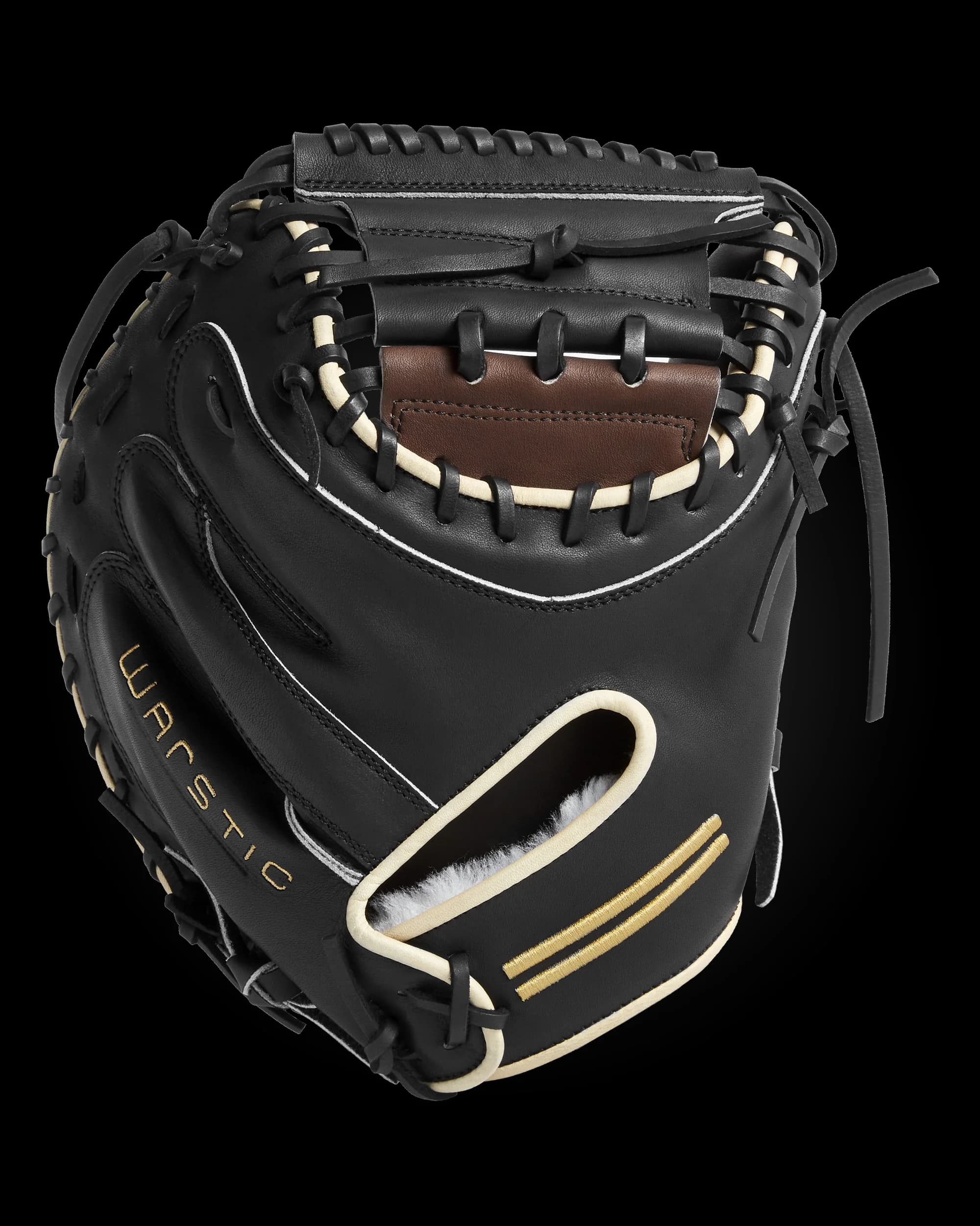 Warstic IK3 Series Japanese Kip Catcher's Mitt- Bison Style, catcher's mitts: photo from Warstic