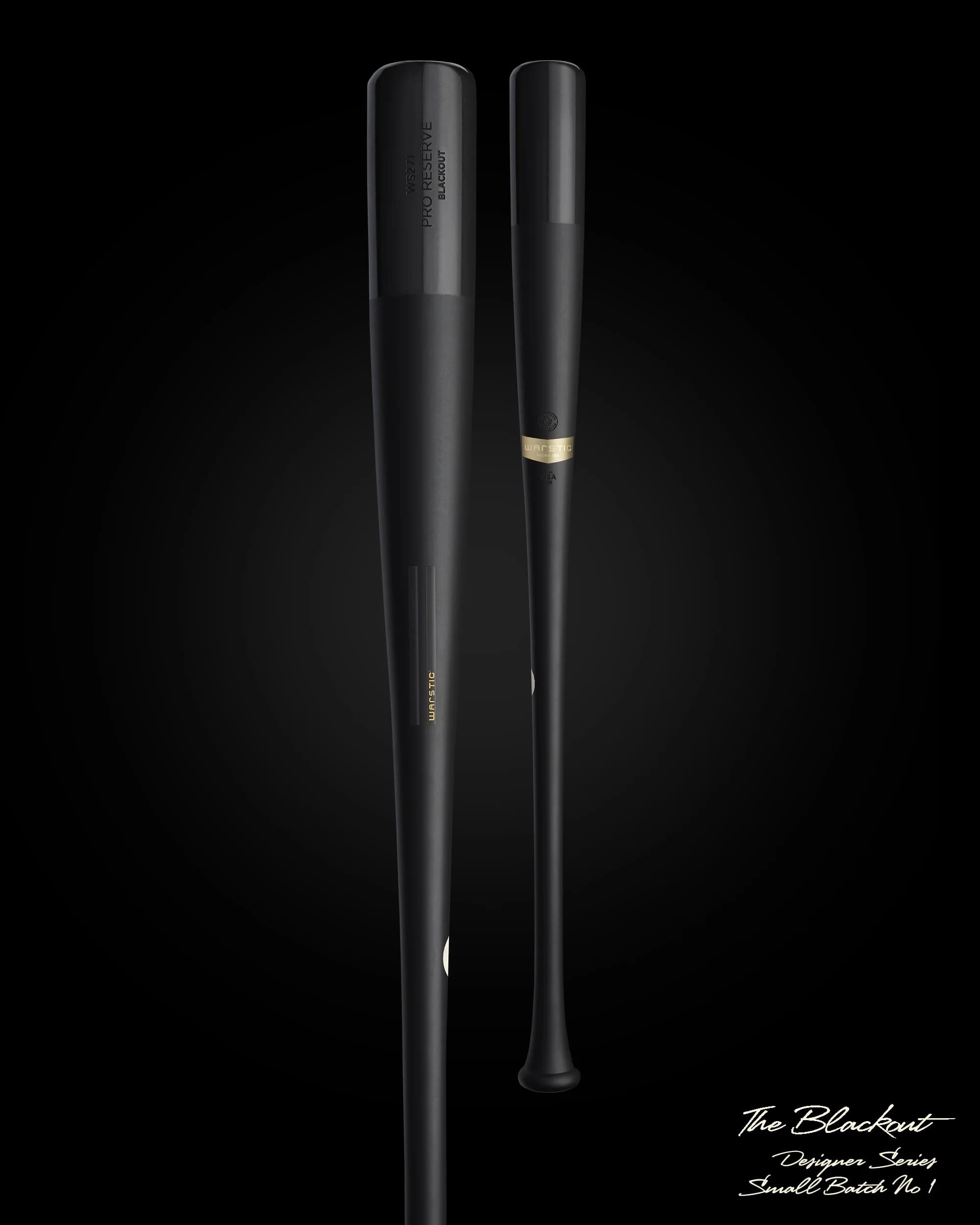 Warstic The Blackout Small Batch Wood Bat, game wood bats, adult: photo from Warstic