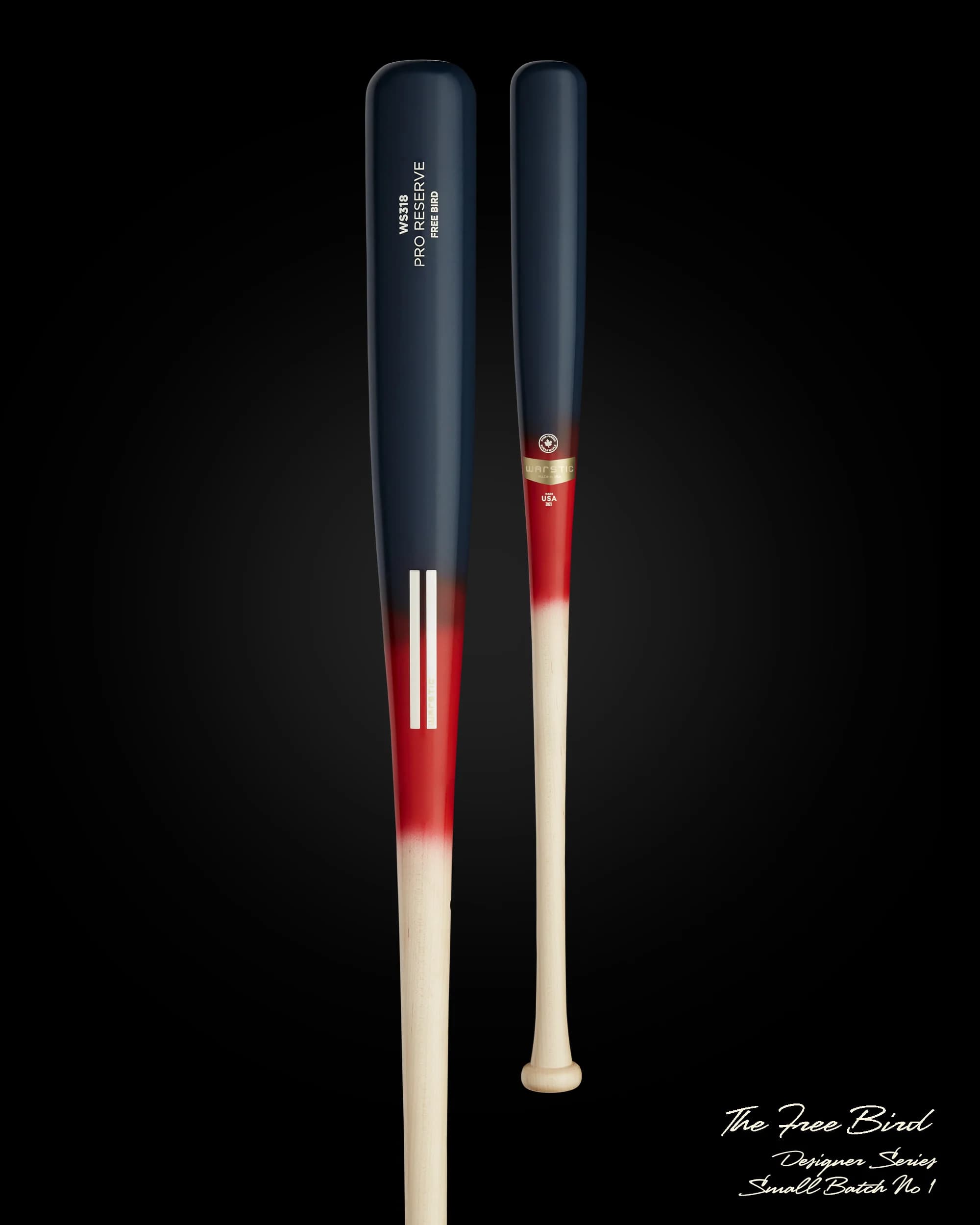 Warstic The Free Bird Small Batch Wood Bat, game wood bats, adult: photo from Warstic