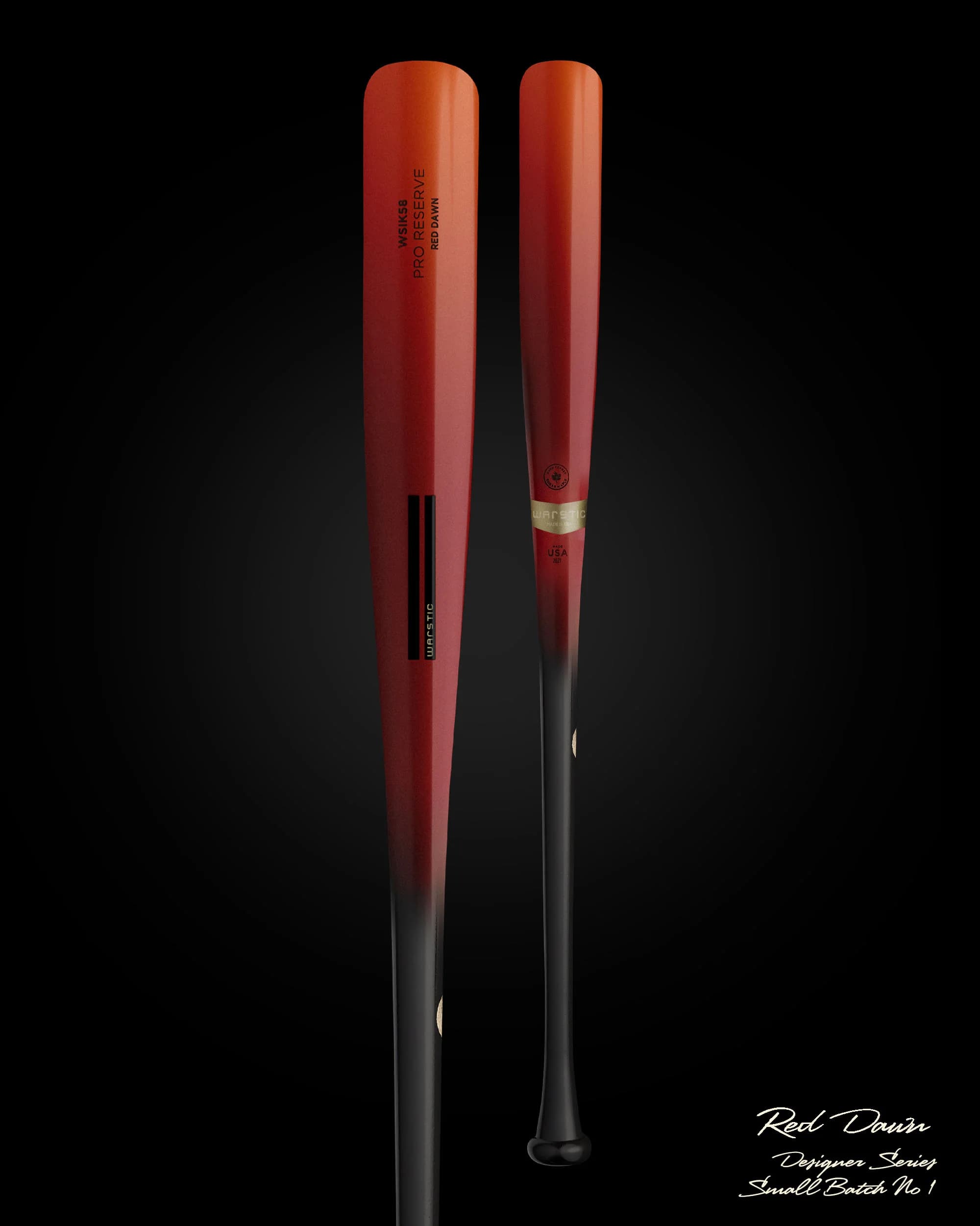 Warstic The Red Dawn Small Batch Wood Bat, game wood bats, adult: photo from Warstic