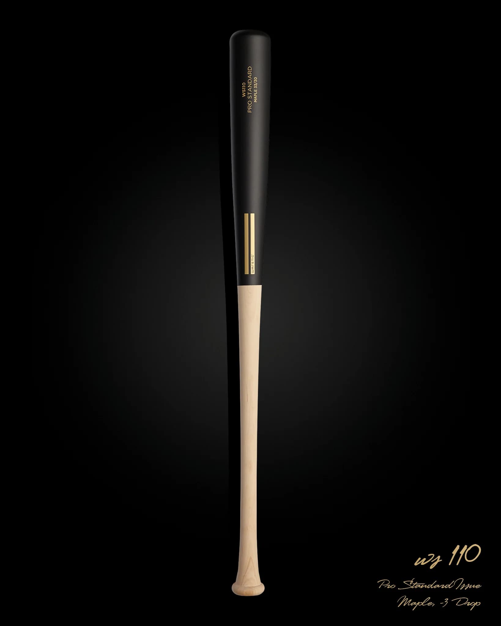 Warstic WS110 Pro Standard Issue Maple Wood Bat, game wood bats, adult: photo from Warstic