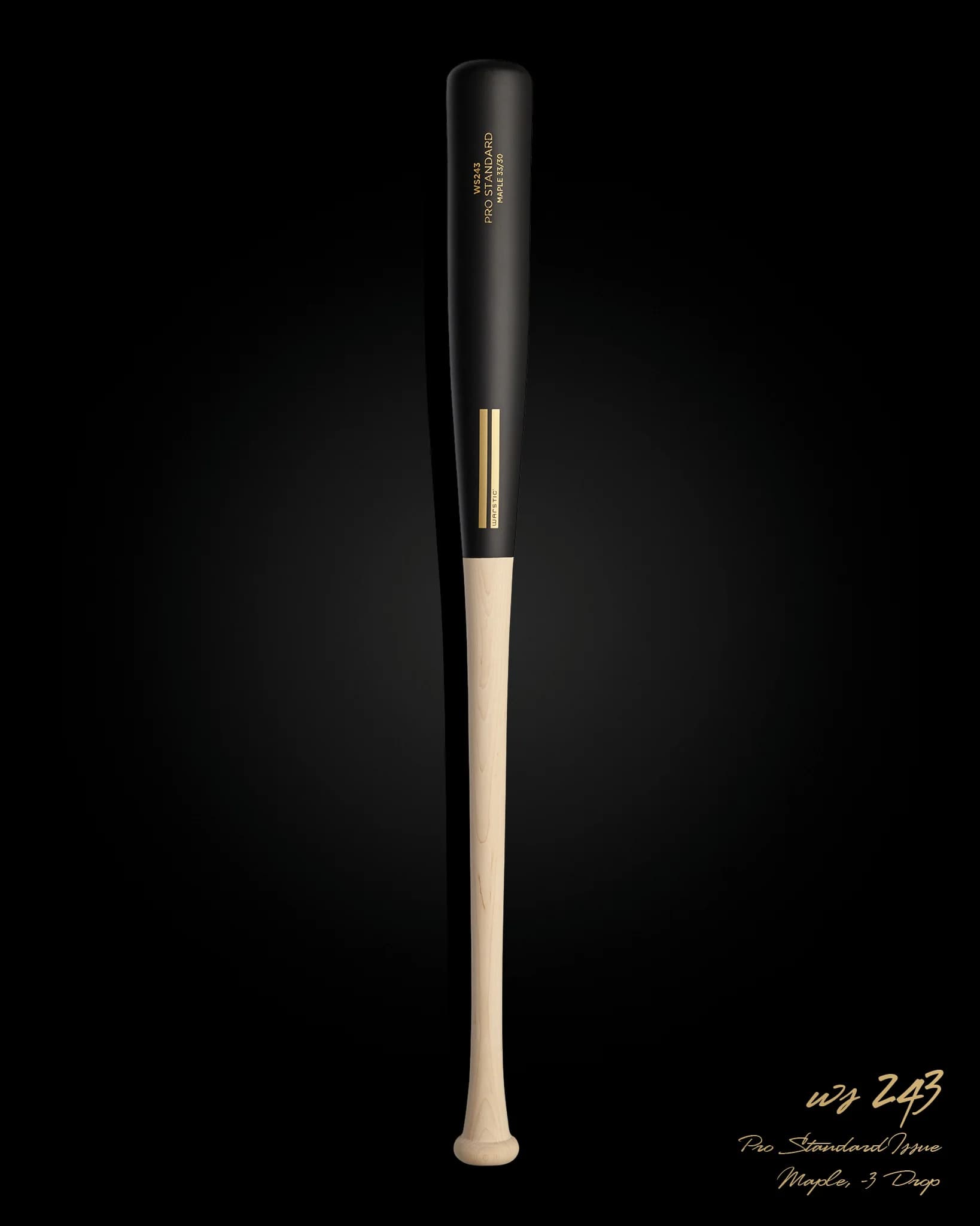 Warstic WS243 Pro Standard Issue Maple Wood Bat, game wood bats, adult: photo from Warstic