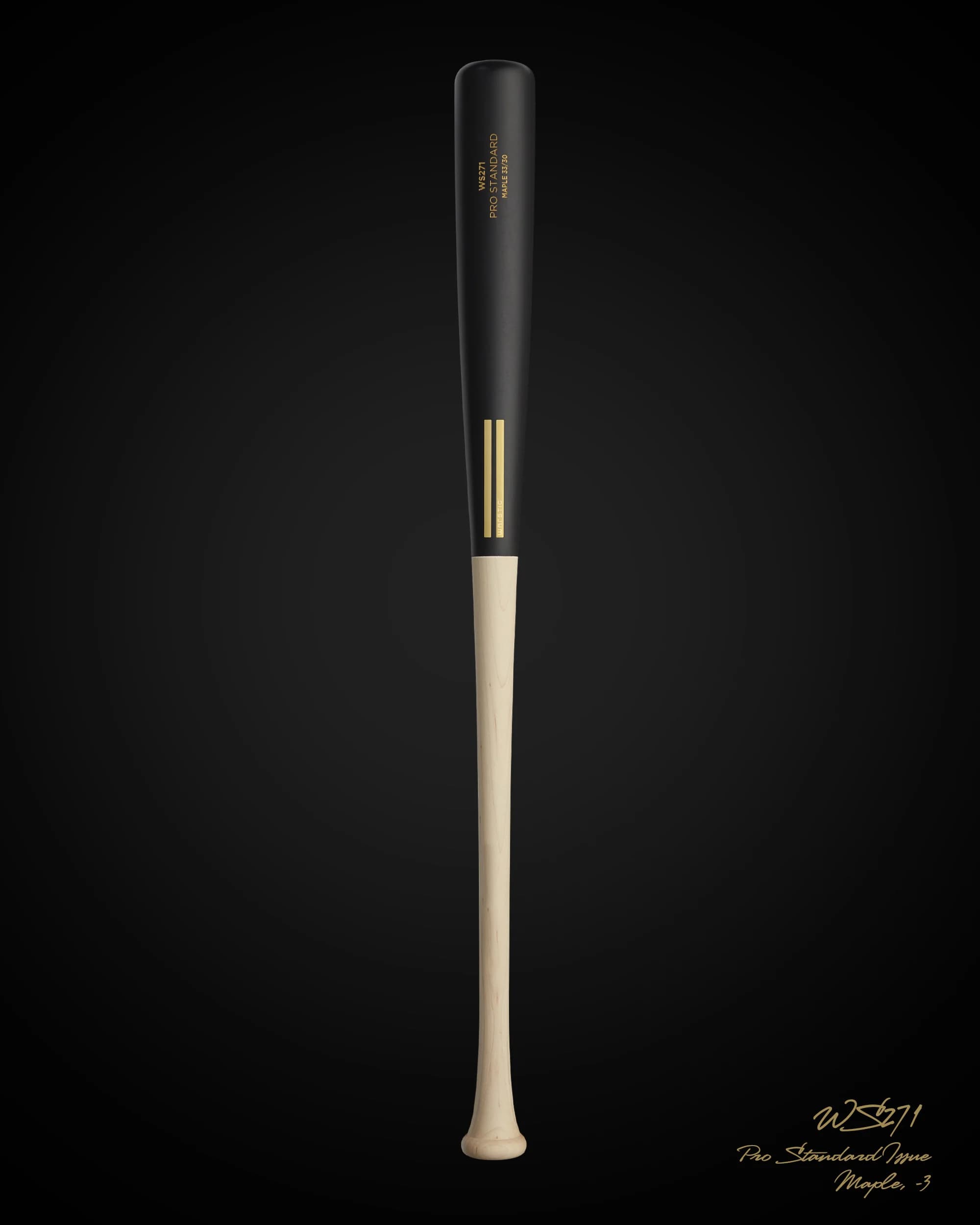 Warstic WS271 Pro Standard Issue Maple Wood Bat, game wood bats, adult: photo from Warstic