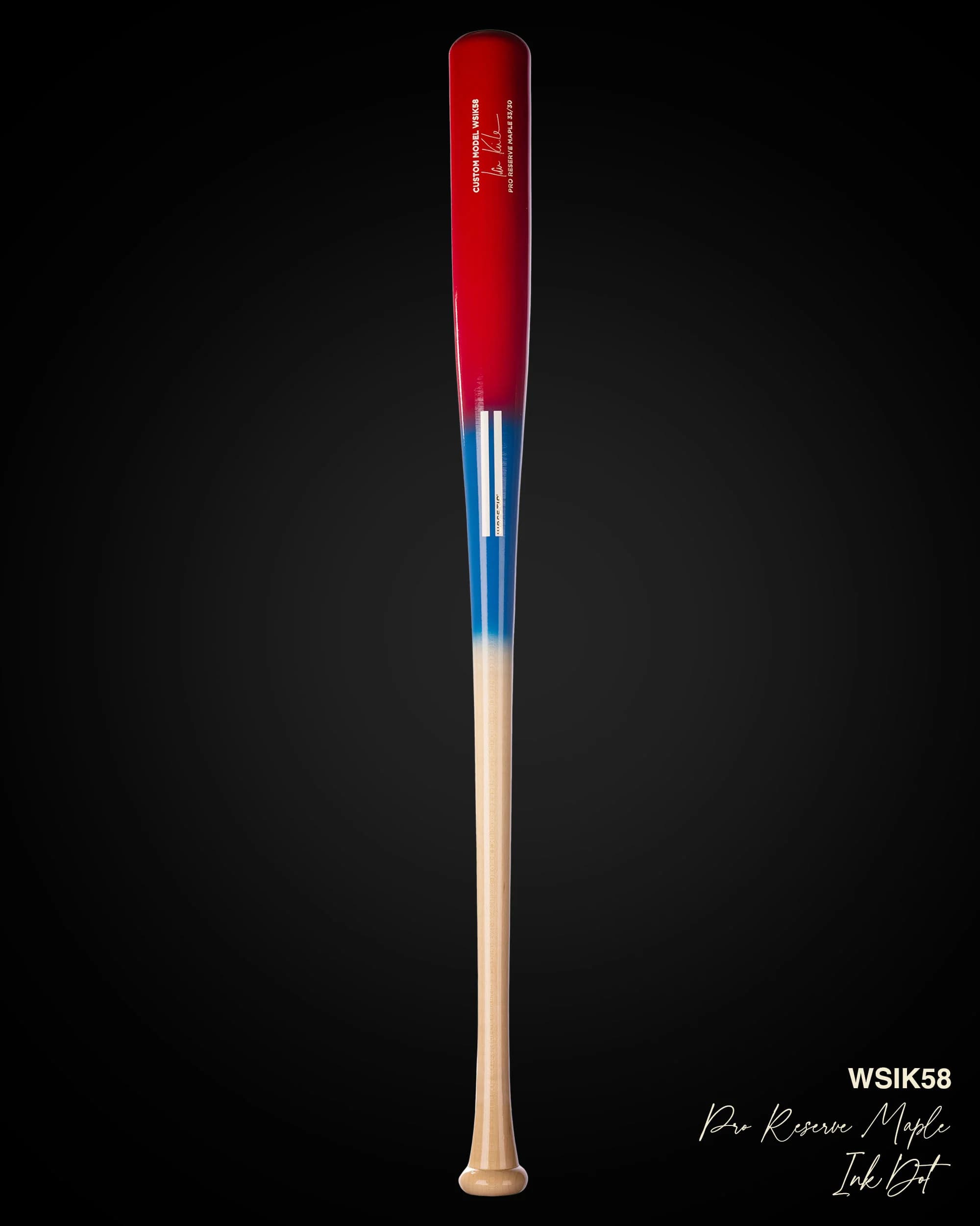 Warstic WSIK58 Ian Kinsler USA Pro Signature Maple Wood Bat, game wood bats, adult: photo from Warstic