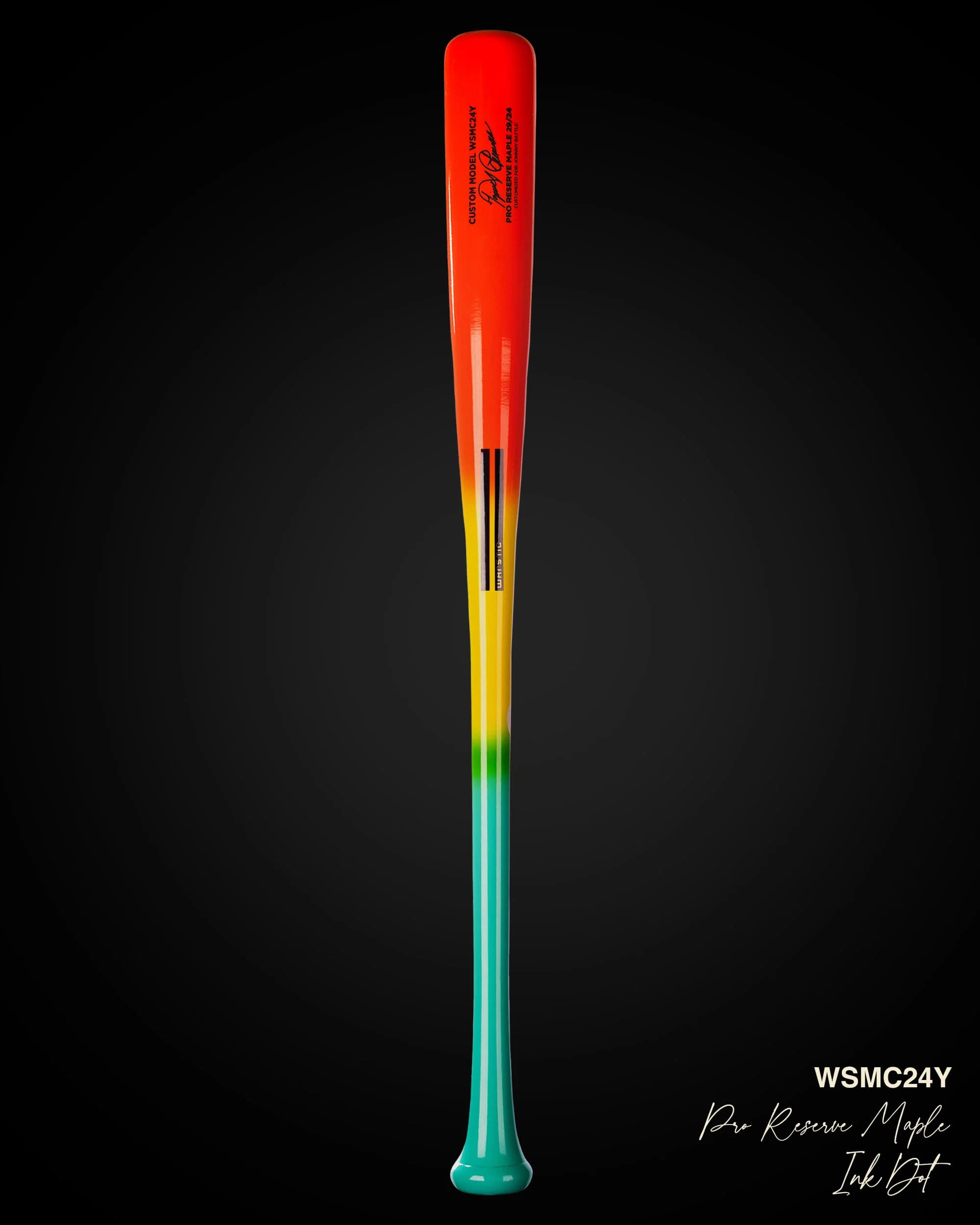 Warstic WSMC24Y Miggy Tropic Thunder Pro Signature Maple Wood Bat, game wood bats, youth: photo from Warstic