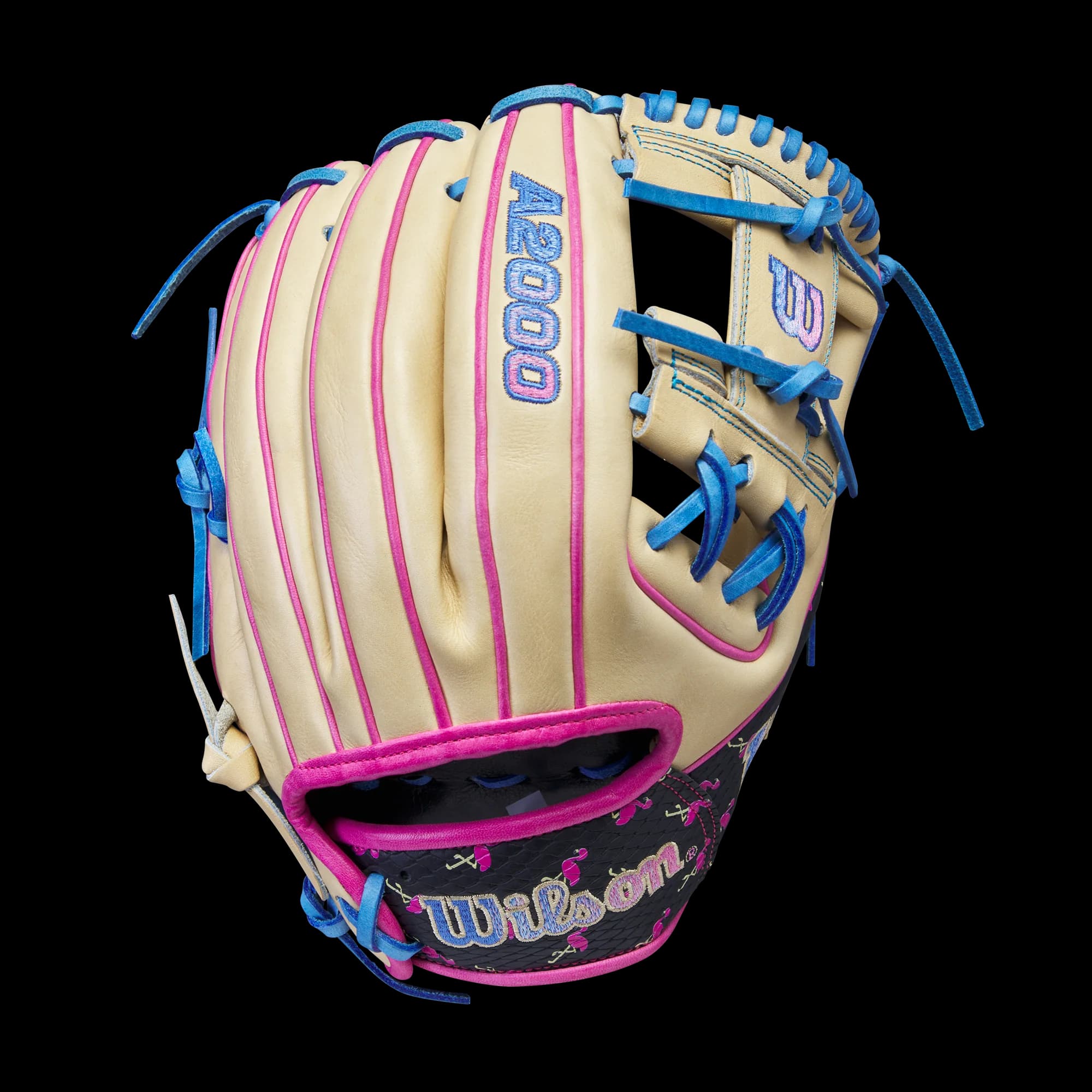 Wilson 2024 Flamingo Confetti A2000 1975 11.75” Infield Baseball Glove, infield gloves: photo from Wilson
