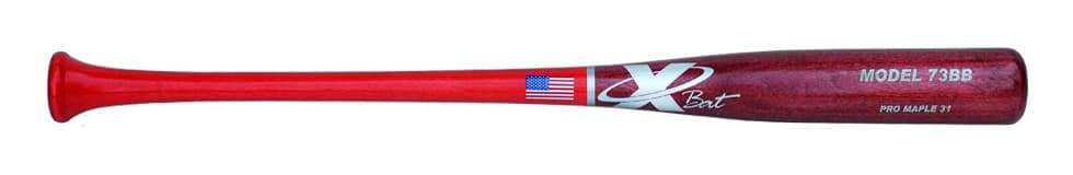 X Bats Youth Maple 73BB, game wood bats, youth: photo from X Bats