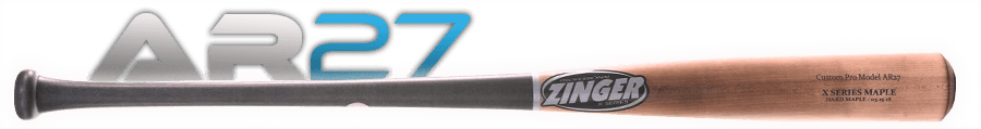 Zinger Bats AR27 - Professional X Series, game wood bats, adult: photo from Zinger Bats