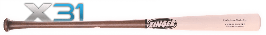Zinger Bats X31 - Professional X Series, game wood bats, adult: photo from Zinger Bats
