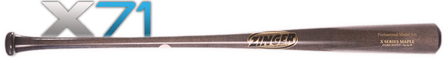 Zinger Bats X71 - Professional X Series, game wood bats, adult: photo from Zinger Bats
